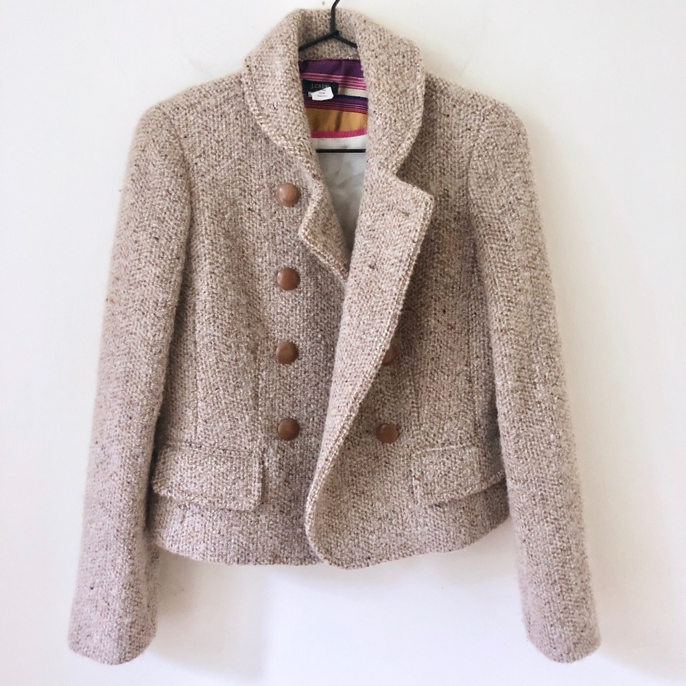 J. Crew Wool Mohair Lined Blazer Size 4